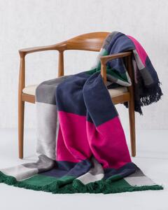 Koc Cosy Home 150x200cm Leaf&Fuchsia