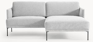 Sofa narożna z aksamitu Fluente