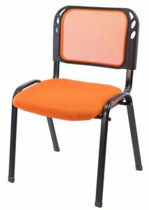 Krzesło biurowe, konferencyjne pomarańczowe