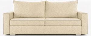 Sofa z Funkcją Spania DRAVOS Kremowa Boucle Nowoczesna