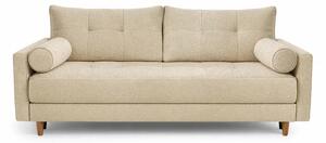 Sofa z Funkcją Spania LONAR Beżowa Boucle Nowoczesna