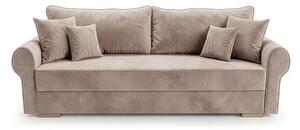 Sofa z Funkcją Spania RELON Beżowa Nowoczesna