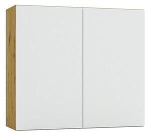 Szafka kuchenna górna 80 cm dąb artisan + popiel H6-A25