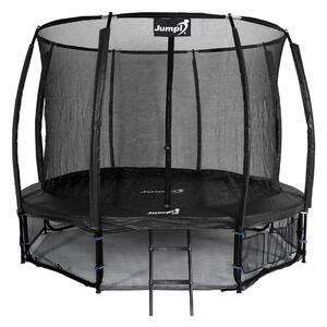 Trampolina Ogrodowa Jumpi 312cm/10FT Maxy Comfort Plus Czarna Z Wewnętrzną Siatką