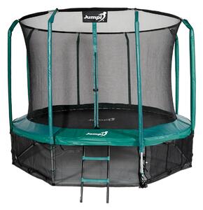 Trampolina Ogrodowa Jumpi 312cm/10FT Maxy Comfort Zielona Z Wewnętrzną Siatką