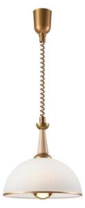 Lamkur Lampa sufitowa CHIARA 1xE27/60W/230V beżowa/dąb LA50058