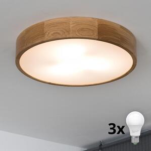 Brilagi Brilagi - LED sufitowa lampa CARVALHO 3xE27/60W/230V dąb pr. 47,5 cm BG0738