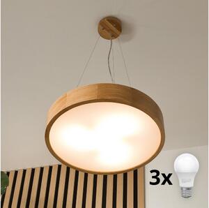 Brilagi Brilagi - LED lampa na lince CARVALHO 3xE27/60W/230V dąb pr. 47,5 cm BG0739
