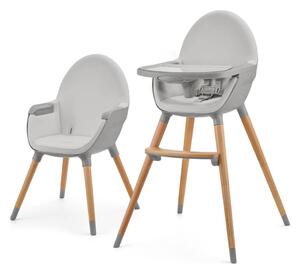 Kinderkraft KINDERKRAFT - Krzesełko dziecięce 2w1 FINI2 buk/szary AG0713