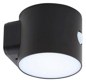 Lindby - Amren LED Ogniwo słoneczne Lampa Ścienna w/Sensor Czarny