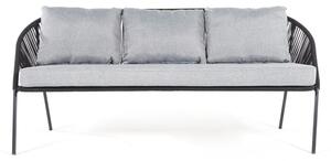 Czarna 3-osobowa sofa ogrodowa Bonami Selection North