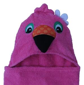 Zoocchini Ręcznik Mały z Kapturem Flaming