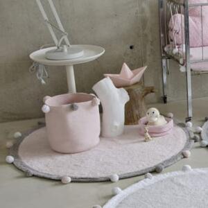Dziecięcy dywan bawełniany do prania Bubbly Soft Pink