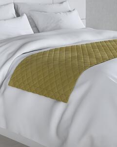 Narzuta hotelowa bieżnik Velvet 60x200cm kolor zielony tkanina połyskliwa, welwetowa