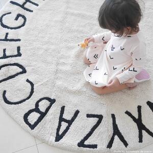 Dywan do prania w pralce Round ABC Natural 150 cm