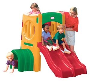 Małpi gaj z podwójną zjeżdżalnią Little Tikes