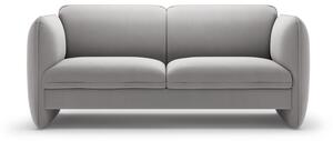 Jasnoszara aksamitna sofa 168 cm Georgia – Micadoni