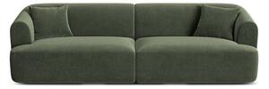 Zielona aksamitna sofa 255 cm Campi – Cosmopolitan Design