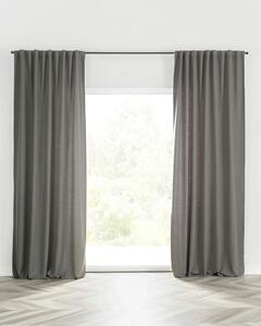 Zasłona BASIC na taśmie marszczącej 140x280cm ciemnoszary 1 szt