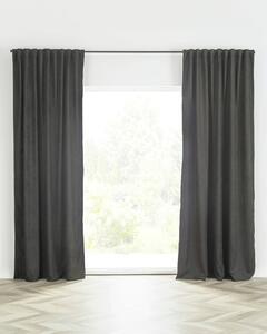 Zasłona BASIC na taśmie marszczącej 140x260cm czarny 1 szt