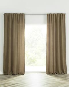 Zasłona BASIC na taśmie marszczącej 140x300cm jasne khaki 1 szt