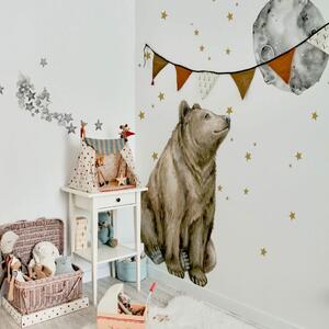 Naklejka ścienna do pokoju dziecka - na dobranoc Mr. Bear