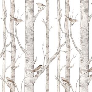 Tapeta do pokoju dziecięcego Birch Forest