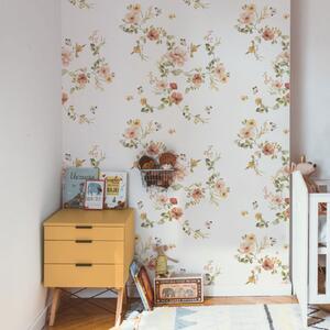 Tapeta do dziecięcego pokoju - Floral Vintage