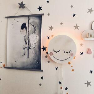 Drewniana Lampka nocna dla dzieci Duży Księżyc w Pełni