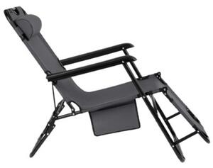 Leżak SPOKEY Tampico 946630 Czarny