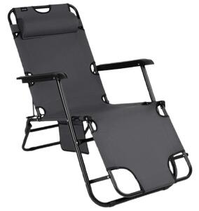 Leżak SPOKEY Tampico 946630 Czarny