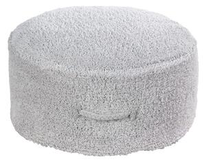 Dziecięca pufa okrągła Chill Pearl Grey