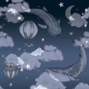 Tapeta do pokoju dziecka Night Night Wallpaper