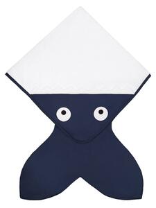 Baby Bites Ręcznik z kapturkiem Shark 75 x 75 cm Navy Blue