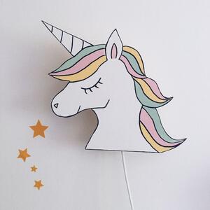 Drewniana Lampka nocna dla dzieci Jednorożec