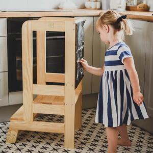 Kitchen Helper 3 w 1 Pomocnik Kuchenny dla dzieci z Tablicą Kredową - kolory