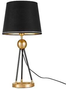 LAMPA NOCNA CZARNO-ZŁOTA BELFORTE