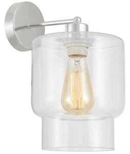 LAMPA ŚCIENNA KINKIET NOWOCZESNY CHROMOWANY MORO 1C