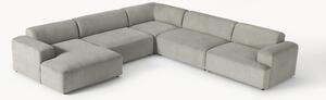 Sofa narożna XL ze sztruksu Melva