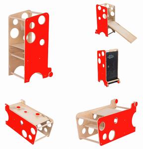 Learning Tower - Zestaw - Kitchen Helper - CZERWONY