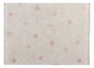 Dywan do prania w pralce Hippy Dots Natural Vintage Nude