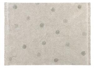 Dywan do prania w pralce Hippy Dots Natural Olive