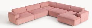 Sofa narożna XL ze sztruksu Melva