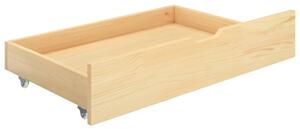 Szuflady pod łóżko, 2 szt., lite drewno sosnowe