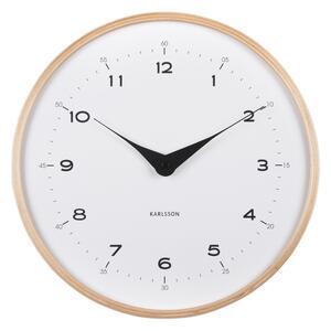 Karlsson 5995WH designerski zegar ścienny, biały,średnica 30 cm