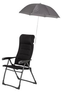 Bo-Camp Parasol montowany do krzesła, 106 cm, szary
