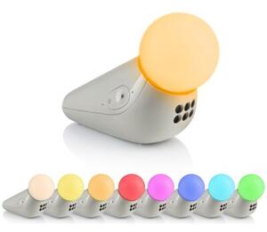 Lampka nocna dla dzieci z dźwiękiem bezprzewodowa MOTOROLA S1 Light and Sound Soother Biały