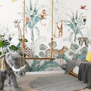 Tapeta dla dzieci Malumi _ JUNGLE Green