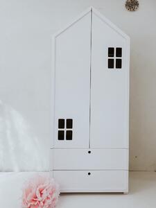 Drewniana Garderoba Kamieniczka z szufladami 180/75/50cm Miasto