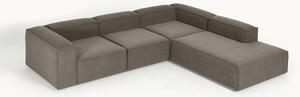 Narożna sofa modułowa Bouclé XL Lennon (4-osobowa)